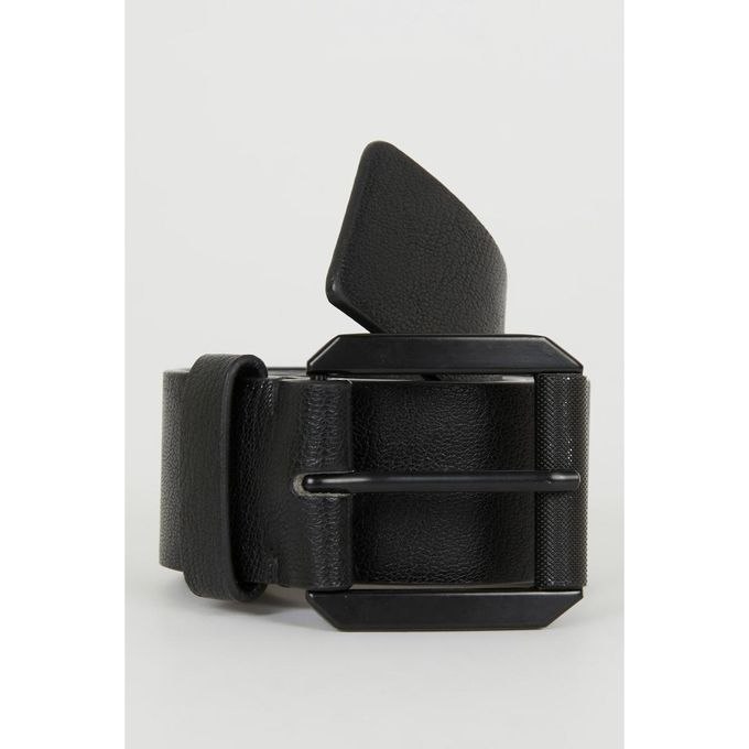 Defacto Man Faux Leather Belt with Bag