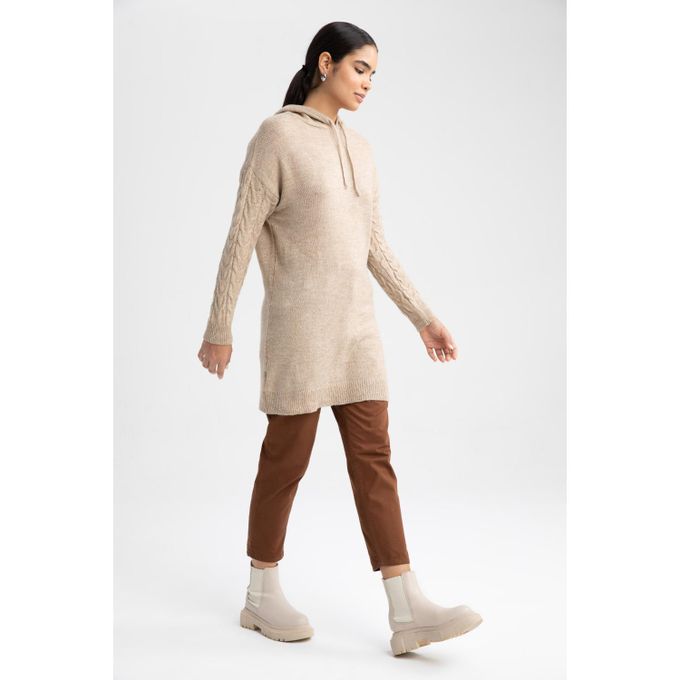 Defacto Baggy Fit Elastic Waist 100% Cotton Trousers